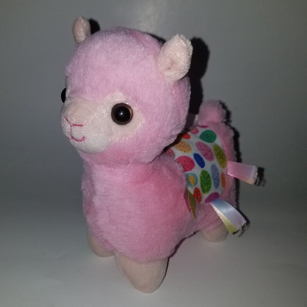 Pink Llama Plush Easter 7" Stuffed Animal Lovey Tom's Toy International